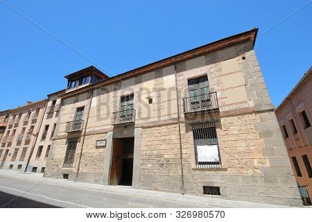 Segovia Spain - May 29, 2019: La Floresta De Trifontaine Palace Old Building Segovia Spain