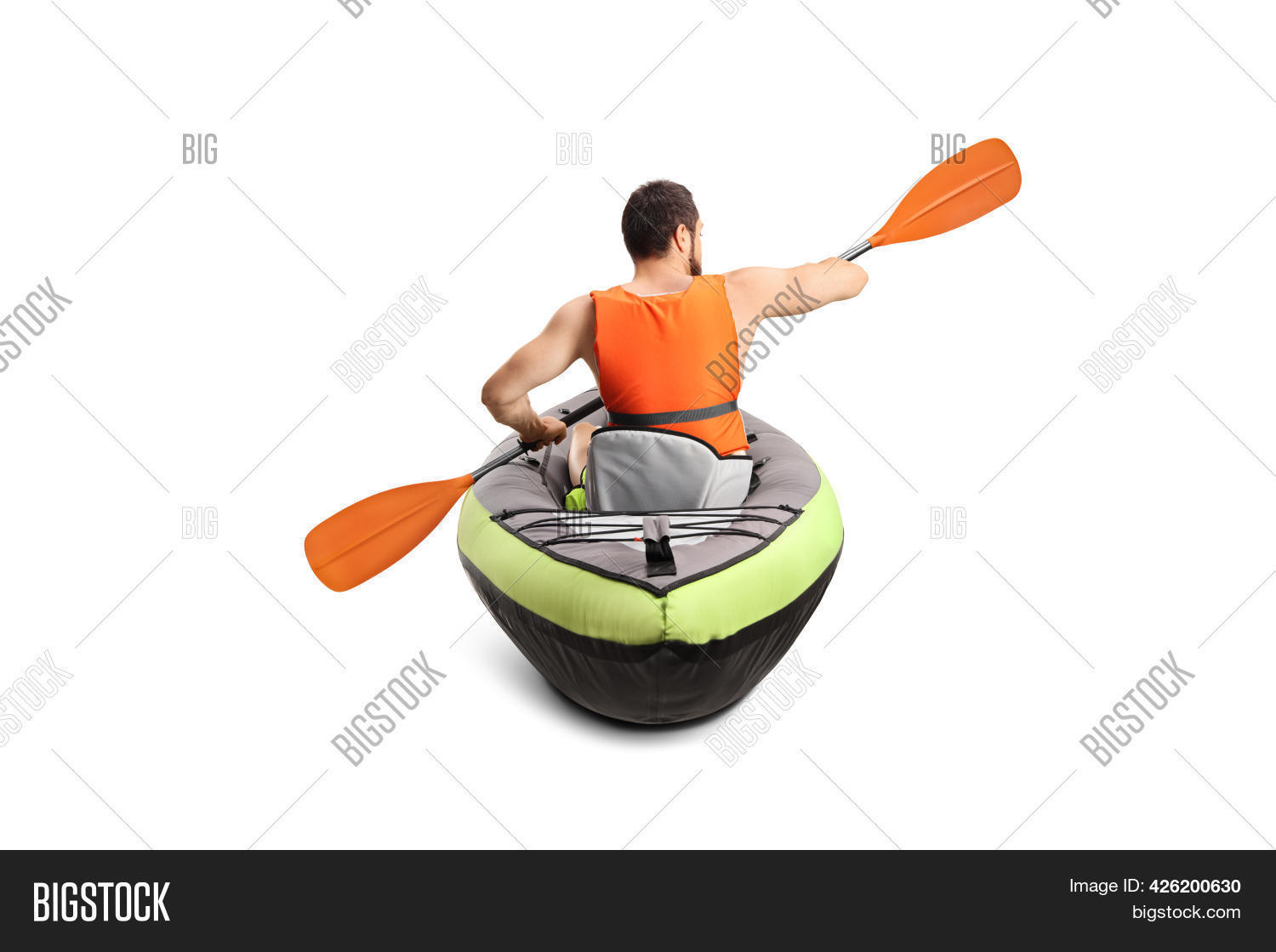 Rear View Man Canoe Image & Photo (Free Trial) | Bigstock