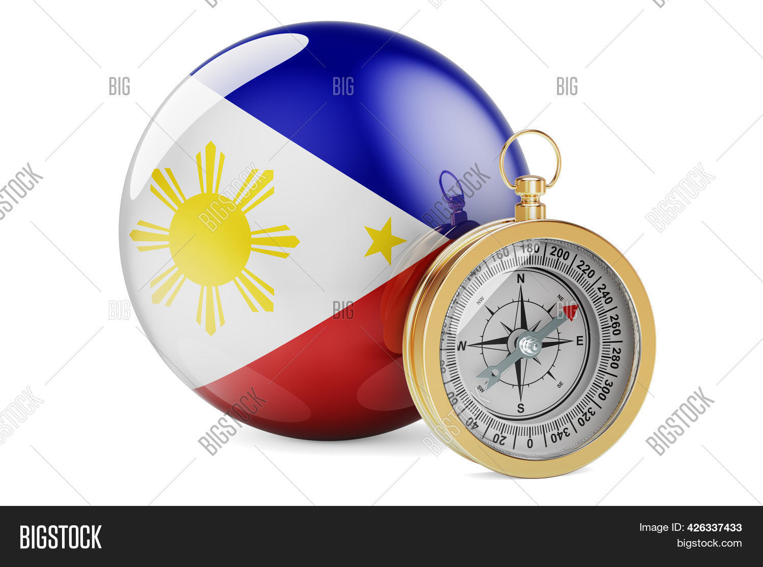Compass Filipino Flag Image & Photo (Free Trial) Bigstock