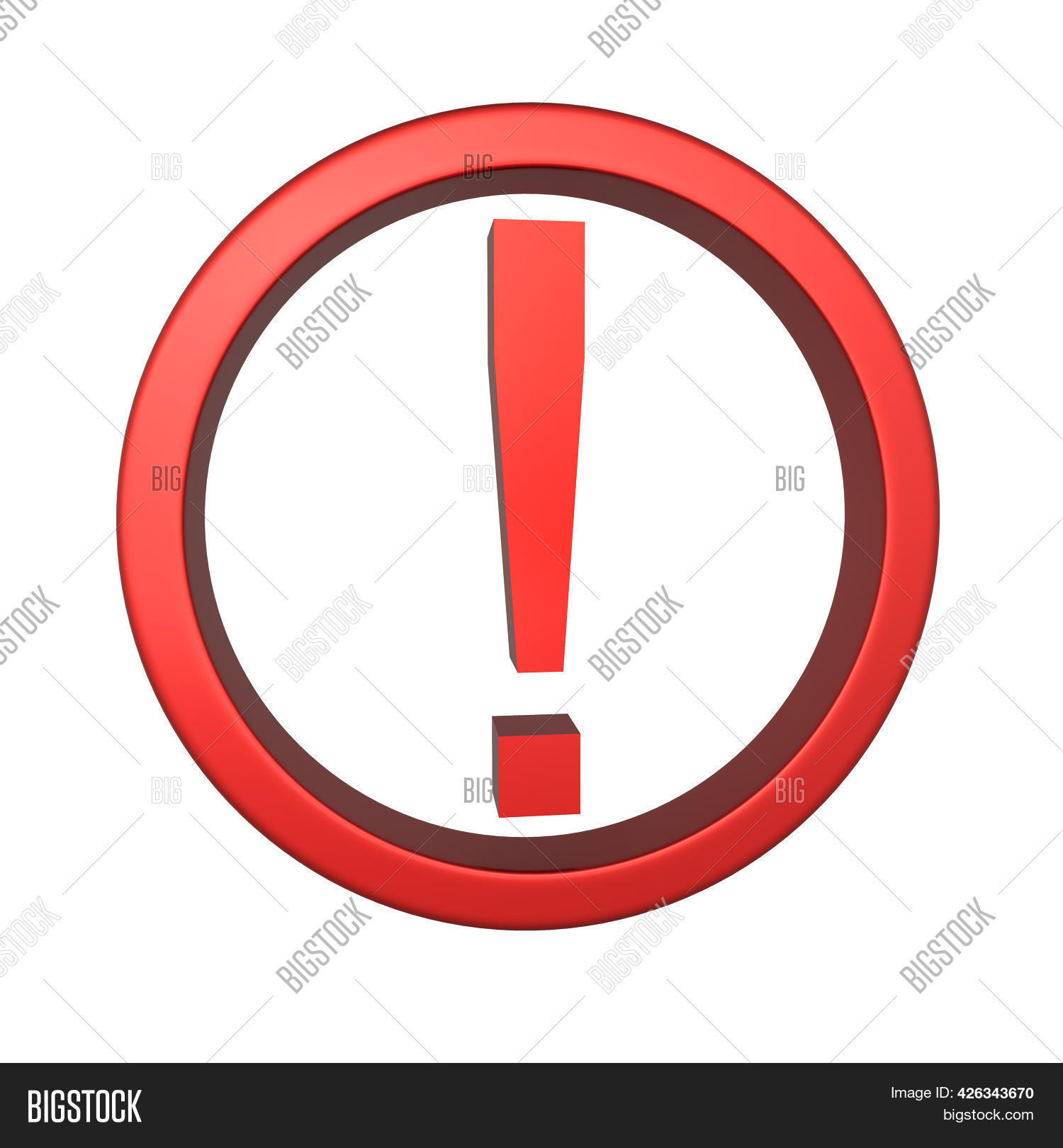 Red Circle Exclamation Image & Photo (Free Trial) Bigstock