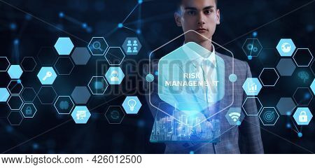 Risk Management And Assessment For Business Investment Concept. Business, Technology, Internet And N
