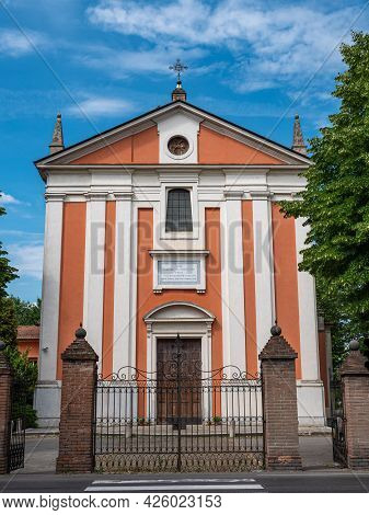 Facade Of The Church Of San Giacomo Apostolo In Cad