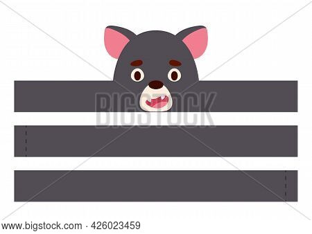 Printable Tasmanian Devil Paper Crown. Diy Cut Party Ribbon Template For Birthday, Christmas, Baby S