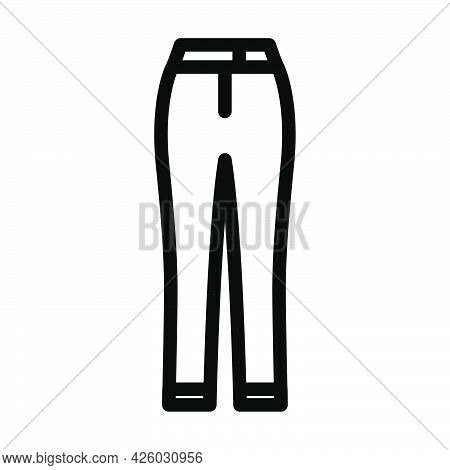 Business Woman Trousers Icon. Bold Outline Design With Editable Stroke Width. Vector Illustration.