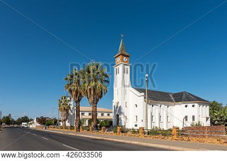 Touws River, South Africa - April 20, 2021: The Dutch Reformed Church And Hall In Touws River In The