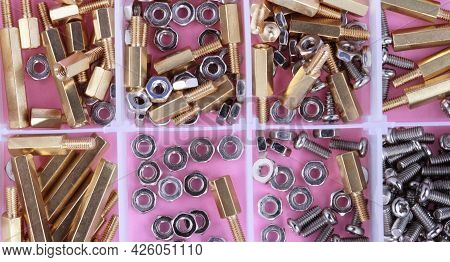 Brass Standoff Spacer Male And Female Set In Plastic Container