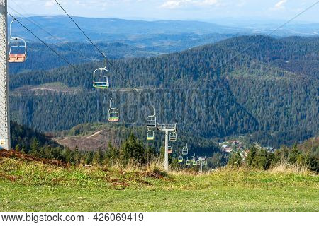 Ski Lift To Mount Zakhar Berkut. Slavsko. Ukraine. Travels.