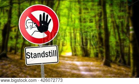 Street Sign The Direction Way To Improvement Versus Standstill