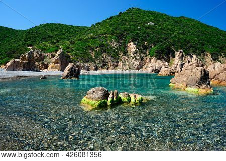 View Of Cala Tinnari Beach, Trinità D\'agultu