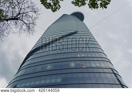 Ho Chi Minh, Vietnam - Oct 18, 2019 : View Of Modern High-rise Buildings Bitexco Financial Tower In 