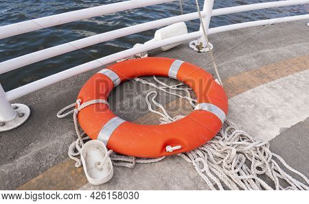 Orange Security Ring Lifebuoy Summer Safety Belt