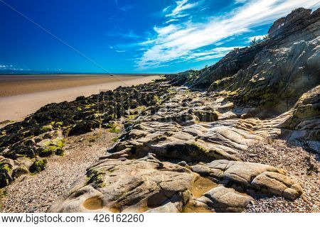 Powillimount beach coastline in Dumfries and Galloway, South West Scotland
