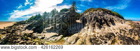 Powillimount beach coastline in Dumfries and Galloway, South West Scotland