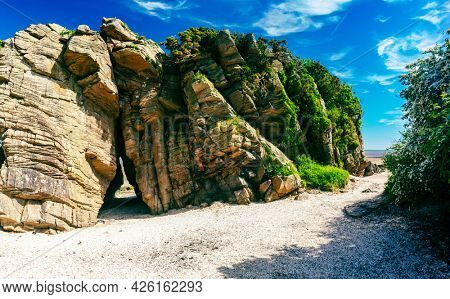 Powillimount beach coastline in Dumfries and Galloway, South West Scotland