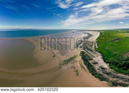 Powillimount beach coastline in Dumfries and Galloway, South West Scotland