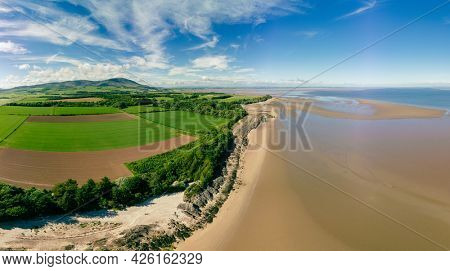 Powillimount beach coastline in Dumfries and Galloway, South West Scotland