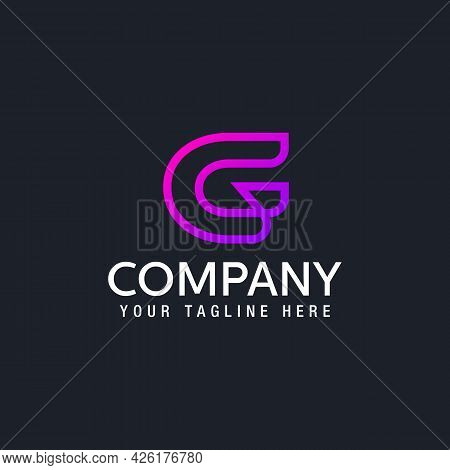 Vector Graphic Creative Line Alphabet Symbol Letter G Vector Illustration Logo Design Template