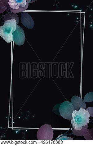 Rectangular Cherokee rose rectangular frame