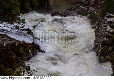 Torrent In River After Storm