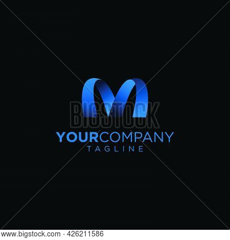 The Initials M Logo Is Futuristic And Modern
