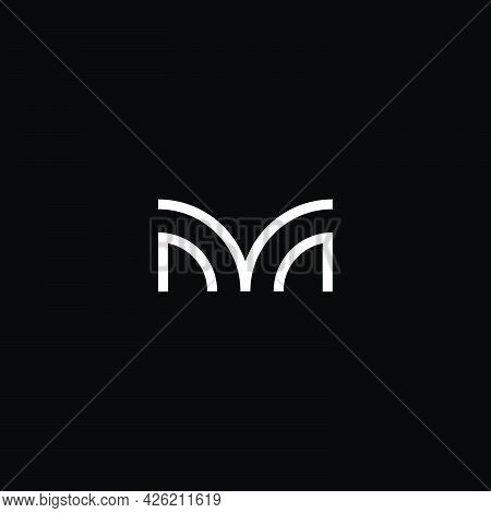 The Initials M Logo Is Simple And Modern8868