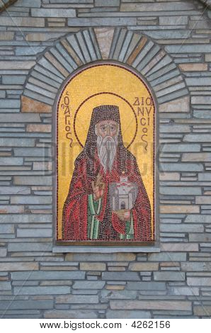 Religiøse ikon på Agios Nickolaos kirke i Litochoro, Grækenland