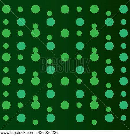 Round Shape Background With Green Background For Web, Wallpaper, Cover