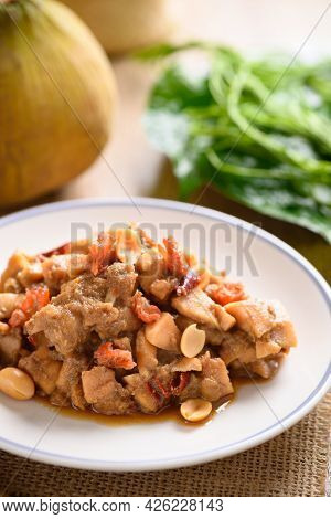 Thai Food (tum Kraton), Spicy Santol Salad With Dry Shrimp And Peanut, Local Thai Food