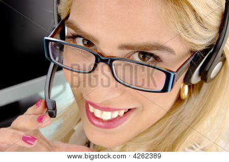 Close-Up Vista sorrindo estudante