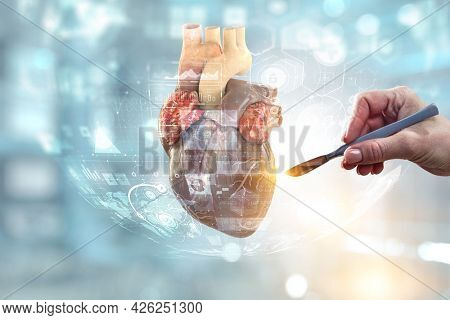 Moderm medicine. Cardiology . Mixed media