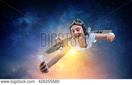 Fly with self-made plane wing