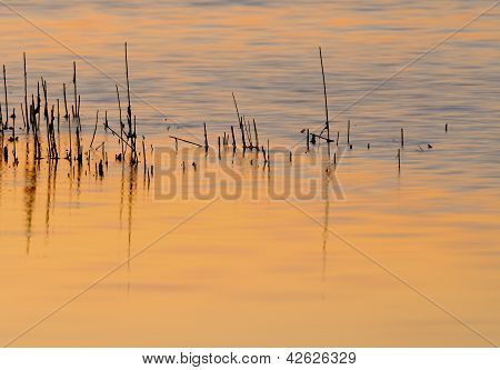 Sonnenuntergang Wasser Reflexionen