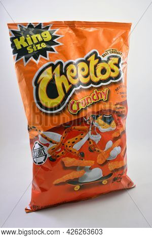 Manila, Ph - July 7 - Cheetos Crunchy King Size Pack On July 7, 2021 In Manila, Philippines.