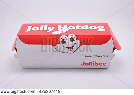 Manila, Ph - July 9 - Jollibee Jolly Hotdog On July 9, 2021 In Manila, Philippines.
