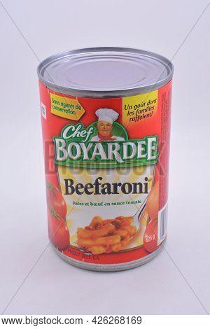 Manila, Ph - July 9 - Chef Boyardee Beefaroni Pasta And Beef In Tomato Sauce On July 9, 2021 In Mani