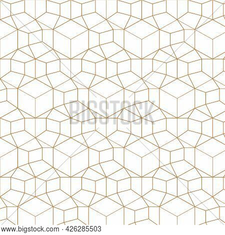 Vector. Modern Abstract Seamless Pattern. Geometric Shapes On White Background.