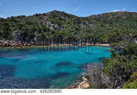 Cala Brigantina Beach, Little Cove In Caprera Island, Sardinia