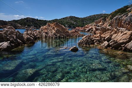Cala Brigantina Beach, Little Cove In Caprera Island, Sardinia