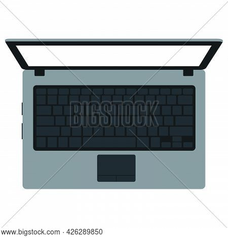 Laptop Computer Technology Vector Illustration Design Equipment Screen. Notebook Computer Modern Pc 