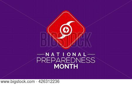 National Preparedness Month (npm) Vector Banner, Poster, Card, Background Design. Observed On Septem