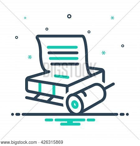 Mix Icon For Linotype Print Imprint Machine Print-shop