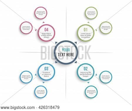 Absrtact Mind Map Template, Business Infographics, Vector Eps10 Illustration