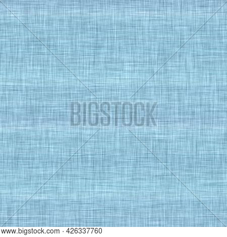 Classic Blue Woven Stripe Masculine Shirt Fabric Texture. Navy Space Dyed Marled Melange Background.