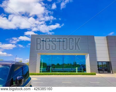 Kyiv, Ukraine - May 8, 2021: Land Rover Logo