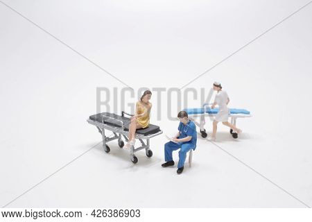 Simple Conceptual Photo, Mini Figure Doctors And Nurses Mini Figure