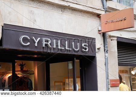 Montpellier , Ocitanie France  - 06 30 2021 : Cyrillus Logo Text Fashion Sign Store Fashion Clothing
