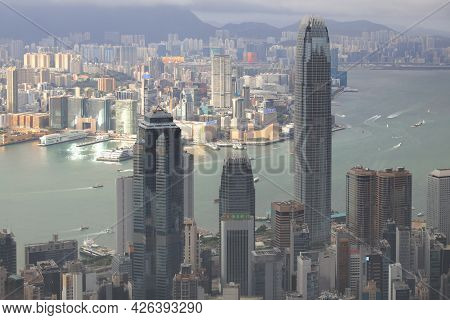 The Central Panoramic View In Hong Kong Island 11 Jue 2021