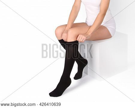 Closed Toe Calves. Compression Hosiery. Medical Stockings, Tights, Socks, Calves And Sleeves For Var