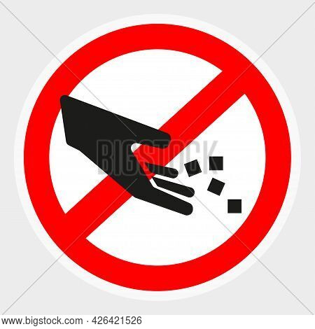Stop Do Not Feed The Animals Beware, Caution Sign No Feeds Animal On Street Or City Symbol Signs. Ve