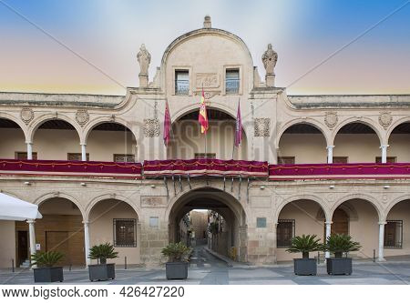 05-12-2021 Lorca, Murcia, Spain City Hall Of The Murcian City Of Lorca, An Old Prison In Baroque Sty